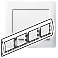 Legrand Galea Life Белый Рамка 4-я, горизонтальная арт. 771004