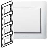 Legrand Galea Life Белый Рамка 4-я, вертикальная арт. 771008