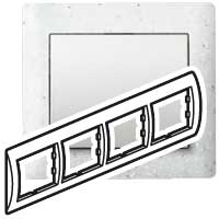 Legrand Galea Life Эверест/Corian Everest Рамка 4-я гориз арт. 771714