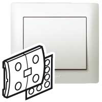 Legrand Galea Life/In One Жемчуг Клавиша 2-ая сценарного выключателя с пиктограммами арт. 771593