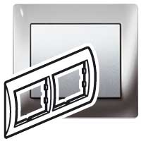Legrand Galea Life Хром/Chrome Рамка 2-я гориз арт. 771932