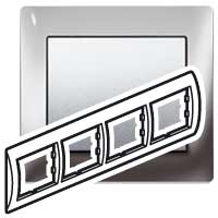 Legrand Galea Life Хром/Chrome Рамка 4-я гориз арт. 771934