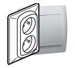 Legrand Galea Life Лиц. Панель Для Роз. 2х2к,Фр. арт. 771335