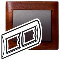 Legrand Galea Life Махагон/Mahogany Рамка 2-я гориз арт. 771982