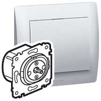 Legrand Galea Life Переключатель на 2 направления/кнопочный механизм группового управления 10A-250В арт. 775853