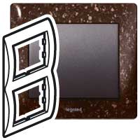 Legrand Galea Life Шоколад/Corian Cocoa brown Рамка 2-я верт арт. 771706