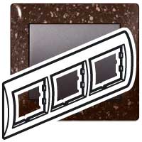 Legrand Galea Life Шоколад/Corian Cocoa brown Рамка 3-я гориз арт. 771703