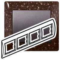 Legrand Galea Life Шоколад/Corian Cocoa brown Рамка 4-я гориз арт. 771704
