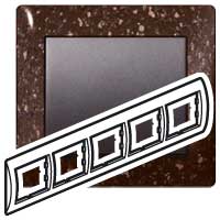 Legrand Galea Life Шоколад/Corian Cocoa brown Рамка 5-я гориз арт. 771705