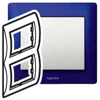 Legrand Galea Life Синий Металл/Magic Blue Рамка 2-я верт арт. 771916