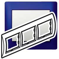 Legrand Galea Life Синий Металл/Magic Blue Рамка 3-я гориз арт. 771913