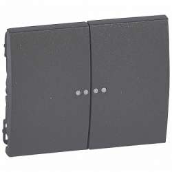 Legrand Galea Life Темная Бронза Клавиша 2-ая c точечной подсветкой арт. 771279