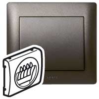 Legrand Galea Life Темная Бронза Накладка аудиорозетки 2-ой арт. 771225