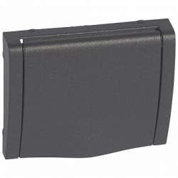 Legrand Galea Life Темная Бронза Накладка розетки с/з, с крышкой, с защитными шторками арт. 771222