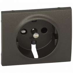 Legrand Galea Life Темная Бронза Накладка розетки с/з, с защитными шторками арт. 771221