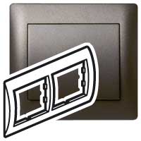 Legrand Galea Life Темная Бронза Рамка 2-я гориз арт. 771202