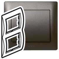 Legrand Galea Life Темная Бронза Рамка 2-я верт арт. 771206