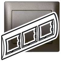 Legrand Galea Life Темная Бронза Рамка 3-я гориз арт. 771203