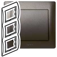 Legrand Galea Life Темная Бронза Рамка 3-я верт арт. 771207