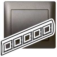 Legrand Galea Life Темная Бронза Рамка 5-я гориз арт. 771205