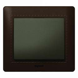 Legrand Galea Life Темно-коричневая Кожа/Leather Club Рамка 1-я арт. 771995