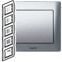 Legrand Galea Life Тертый Алюминий/Brushed Aluminium Рамка 5-ая верт арт. 771959