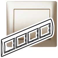 Legrand Galea Life Титан Рамка 4-я гориз арт. 771404