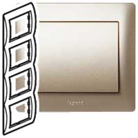 Legrand Galea Life Титан Рамка 4-я верт арт. 771408