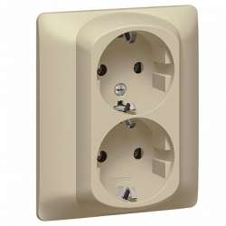 Legrand Galea Life Титан Розетка 2-ая с/з Шт. арт. 771431