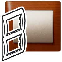 Legrand Galea Life Вишня/Cherry Рамка 2-я, вертикальная арт. 771976