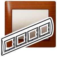 Legrand Galea Life Вишня/Cherry Рамка 4-я, горизонтальная арт. 771974