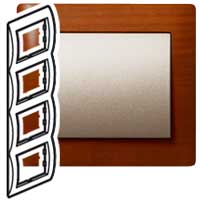 Legrand Galea Life Вишня/Cherry Рамка 4-я, вертикальная арт. 771978