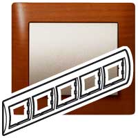 Legrand Galea Life Вишня/Cherry Рамка 5-я, горизонтальная арт. 771975