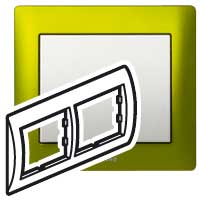 Legrand Galea Life Зеленый Металл/Magic Green Рамка 2-я гориз арт. 771922