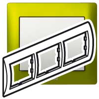 Legrand Galea Life Зеленый Металл/Magic Green Рамка 3-я гориз арт. 771923