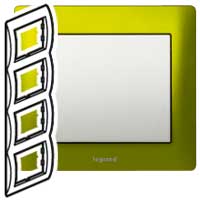 Legrand Galea Life Зеленый Металл/Magic Green Рамка 4-я верт арт. 771928