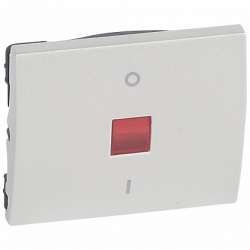 Legrand Galea Life Жемчуг Клавиша двухполюсная с индикацией арт. 771518