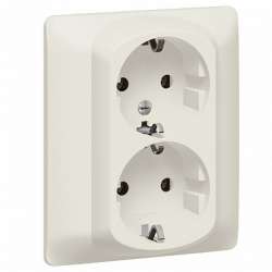 Legrand Galea Life Жемчуг Розетка 2-ая с/з шт. арт. 771531