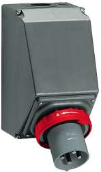 Legrand Hypra Накладная наклонная вилка в коробке IP 66/67-55 3К+3 125 А пластик арт. 059544