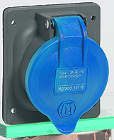 Legrand Hypra Пластик Розетка встраиваемая IP44 2К+З 230v 32А арт. 052718