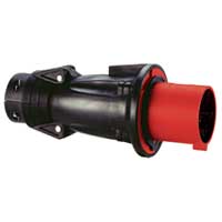 Legrand Hypra Прямая вилка IP 44 3К+Н+З 63 А резина арт. 053854