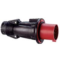 Legrand Hypra Прямая вилка IP 44 3К+З 16 А резина арт. 052253