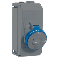 Legrand Hypra Розетка накладного монтажа в готовом корпусе IP 66/67-55 2К+3 63 А пластик арт. 059336