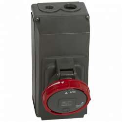 Legrand Hypra Розетка накладного монтажа в готовом корпусе IP 66/67-55 3К+3 63 А пластик арт. 059438