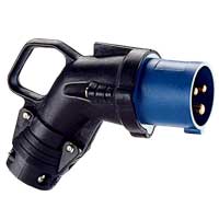 Legrand Hypra Угловая вилка IP 44 2К+З 16 А резина арт. 052152