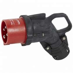 Legrand Hypra Угловая вилка IP 44 3К+Н+З 16 А резина арт. 052154