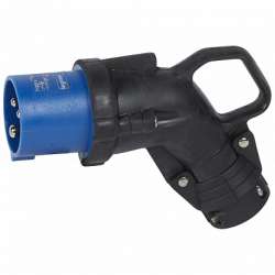 Legrand Hypra Угловая вилка IP 44 3К+З 16 А резина арт. 052153