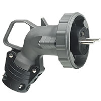 Legrand Hypra Угловая вилка IP 66/67-55 2К+3 250 В бытовое назначение 16 А пластик арт. 053933