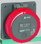 Legrand Hypra Встраиваемая розетка IP 66/67-55 3К+3 16 А пластик арт. 051150