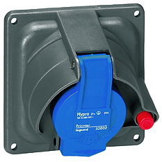 Legrand Hypra Встраиваемая розетка Prisinter IP 44/55 2К+З 16 А пластик арт. 052002